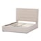 Baxton Studio Taylor Modern Light Beige Queen Size Gas-Lift Platform Bed 137-7512 - alternate 4